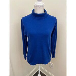 Tally Ho Blue Long Sleeve Turtleneck Size Large